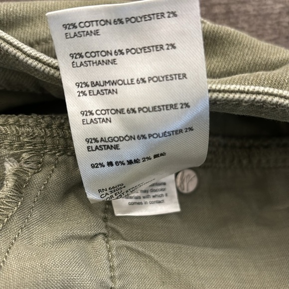 Free People Womens Slim Ankle Skinny Raw Hem Jeans Green 31 - Picture 8 of 13